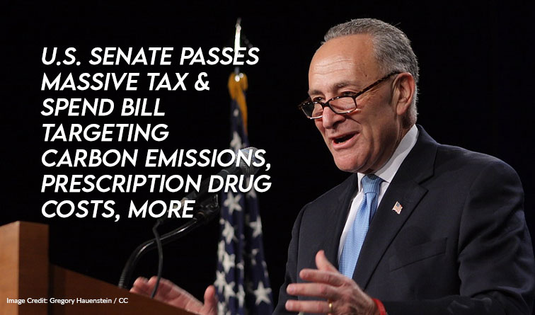 U.S. Senate Passes Massive Tax And Spend Bill Targeting Carbon Emissions, Prescription Drug Costs, More