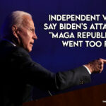 Independent Voters Say Biden's Attacks On "MAGA Republicans" Went Too Far