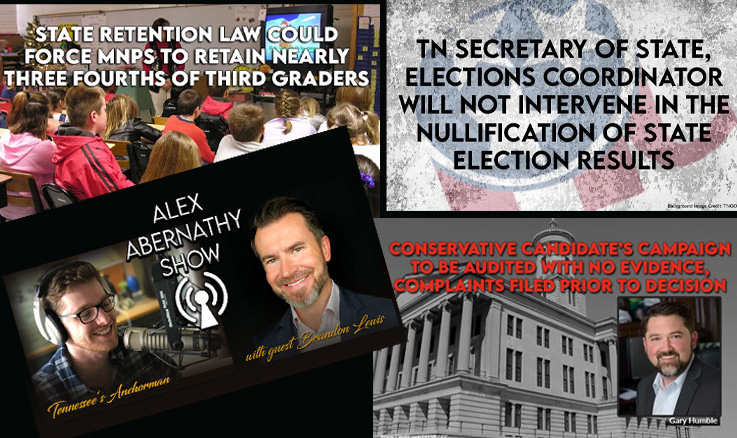 Volunteer State Political Madness & 3rd Graders Held Back – Brandon Lewis On The Alex Abernathy Show