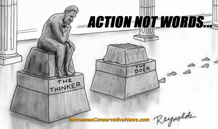 Action Not Words... The Thinker And The Doer - Meme