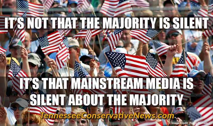 IT’S NOT THAT THE MAJORITY IS SILENT ... IT’S THAT MAINSTREAM MEDIA IS SILENT ABOUT THE MAJORITY - Meme