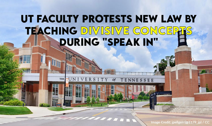 UT Faculty Protests New Law By Teaching Divisive Concepts During "Speak In"