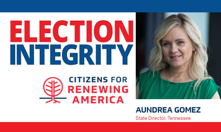 State Director Of Citizens For Renewing America To Address Election Integrity