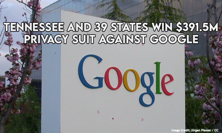 Tennessee And 39 States Win $391.5M Privacy Suit Against Google