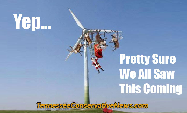 Yep... Pretty Sure We All Saw This Coming - Santa Claus Caught in Windmill Meme