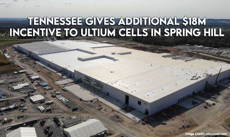 Tennessee Gives Additional $18M Incentive To Ultium Cells In Spring Hill