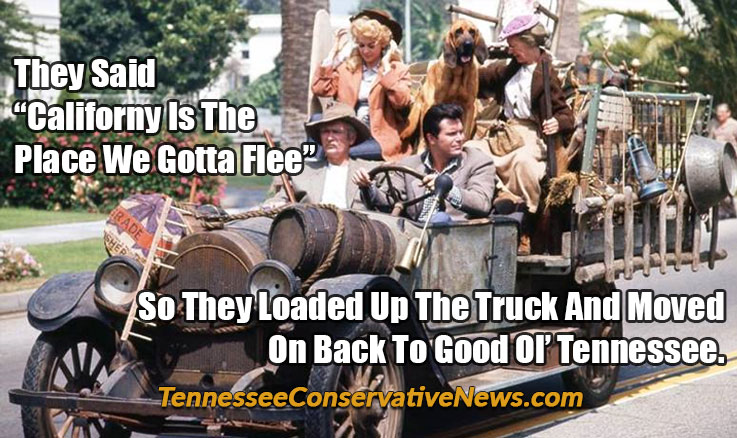 They Said “Californy Is The Place We Gotta Flee” So They Loaded Up The Truck And Moved On Back To Good Ol’ Tennessee. Beverly Hillbillies Meme