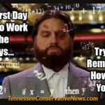 That First Day Back To Work After The Holidays... Trying To Remember How To Do Your Job. Meme