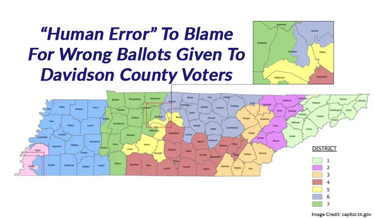 “Human Error” To Blame For Wrong Ballots Given To Davidson County Voters