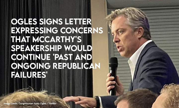 TN U.S. House Rep-Elect Andy Ogles Signs Letter Expressing Concerns That McCarthy's Speakership Would Continue 'Past And Ongoing Republican Failures'