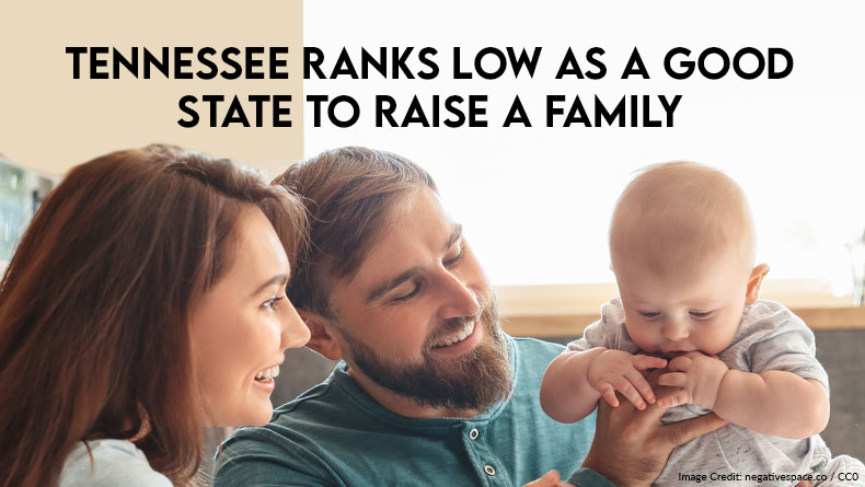 Tennessee Ranks Low As A Good State To Raise A Family