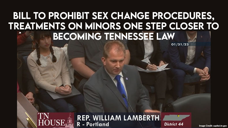 Bill To Prohibit Sex Change Procedures, Treatments On Minors One Step Closer To Becoming Tennessee Law