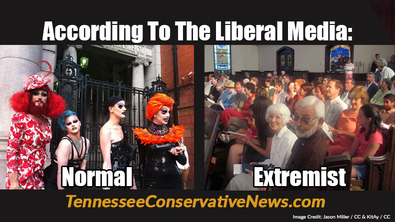 According To The Liberal Media: Normal - Extremist - Meme