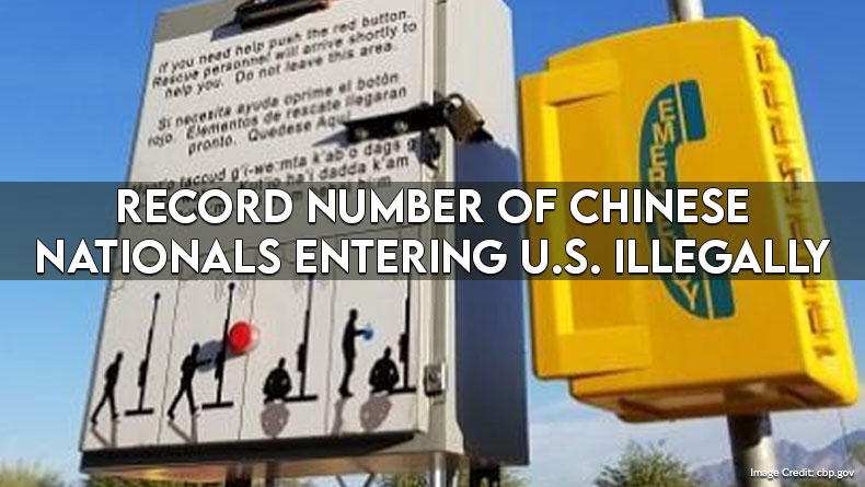 Record Number Of Chinese Nationals Entering U.S. Illegally