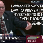 Lawmaker Says Proposed Law To Prevent Woke ESG Investments Is Not Dead Even Though Placed Behind Budget