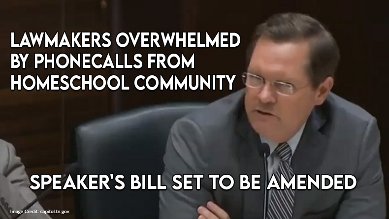 Lawmakers Overwhelmed By Phonecalls From Homeschool Community, Speaker's Bill Set To Be Amended