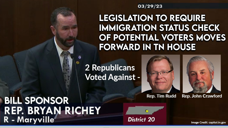 Legislation To Require Immigration Status Check Of Potential Voters Moves Forward In TN House