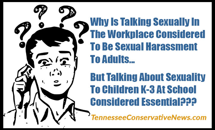 Why Is Talking Sexually In The Workplace Considered To Be Sexual Harassment To Adults... But Talking About Sexuality To Children K-3 At School Considered Essential??? - Meme