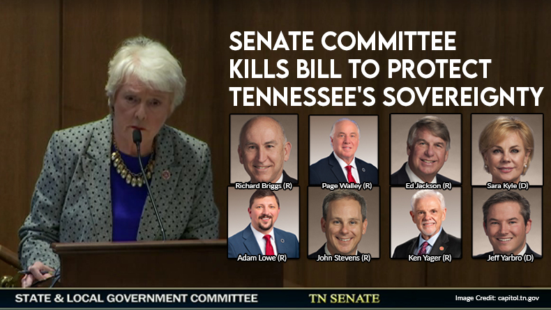 Senate Committee Kills Bill To Protect Tennessee's Sovereignty