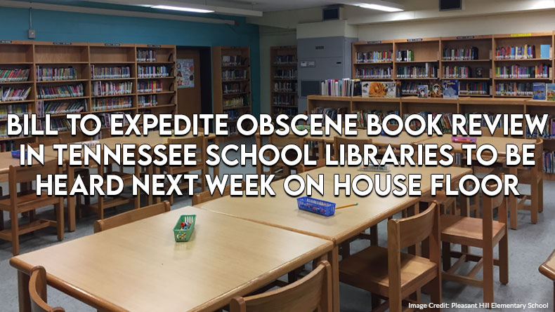 Bill To Expedite Obscene Book Review In Tennessee School Libraries To Be Heard Next Week On House Floor