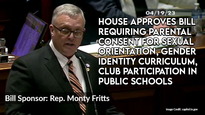 House Approves Bill Requiring Parental Consent For Sexual Orientation, Gender Identity Curriculum, Club Participation In Public Schools