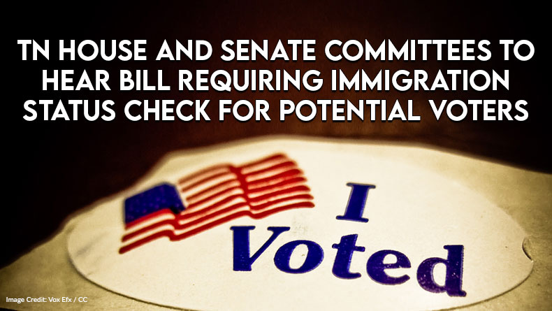 TN House And Senate Committees To Hear Bill Requiring Immigration Status Check For Potential Voters