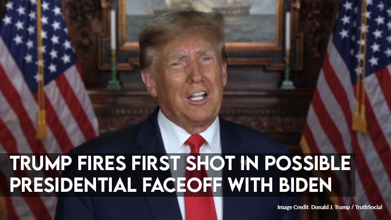 Trump Fires First Shot In Possible Presidential Faceoff With Biden