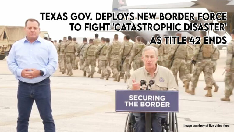 Texas Governor Deploys New Border Force To Fight 'Catastrophic Disaster ...