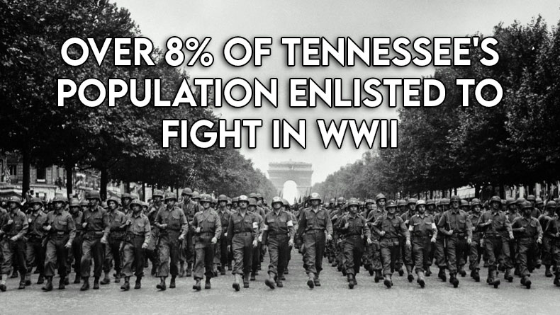 Over 8% Of Tennessee's Population Enlisted To Fight In WWII