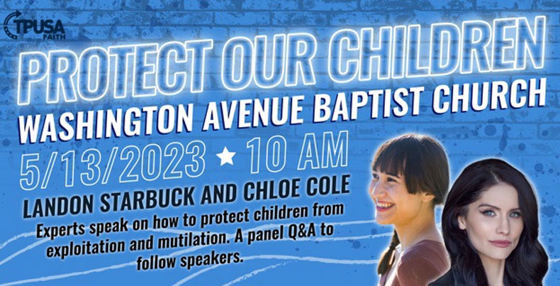 Protect Our Children From Exploitation And Mutiliation With Landon Starbuck And Chloe Cole In Cookeville TN