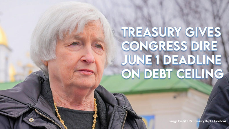 Treasury Gives Congress Dire June 1 Deadline On Debt Ceiling