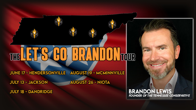 Meet The Tennessee Conservative's Brandon Lewis On The LET'S GO BRANDON Summer Tour In Tennessee