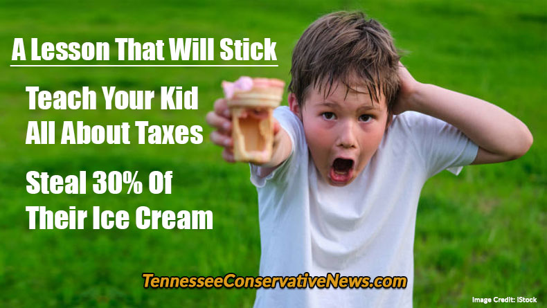 A Lesson That Will Stick - Teach Your Kids All About Taxes - Steal 30% Of Their Ice Cream - Meme