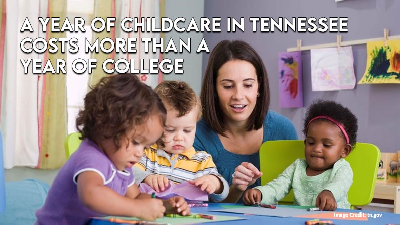 A Year of Childcare in Tennessee Costs More Than A Year of College