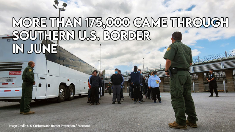 More Than 175,000 Came Through Southern U.S. Border In June