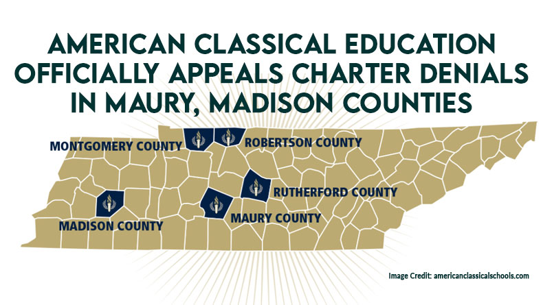 American Classical Education Officially Appeals Charter Denials In Maury, Madison Counties