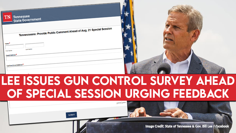 Lee Issues Gun Control Survey Ahead of Special Session Urging Feedback