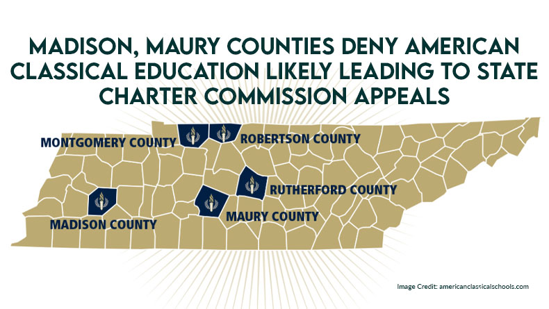 Madison, Maury Counties Deny American Classical Education Likely Leading To State Charter Commission Appeals