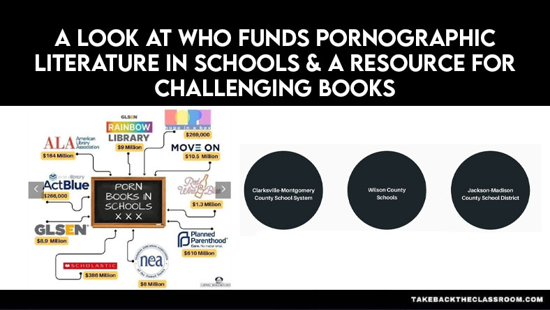 A Look At Who Funds Pornographic Literature In Schools & A Resource For Challenging Books