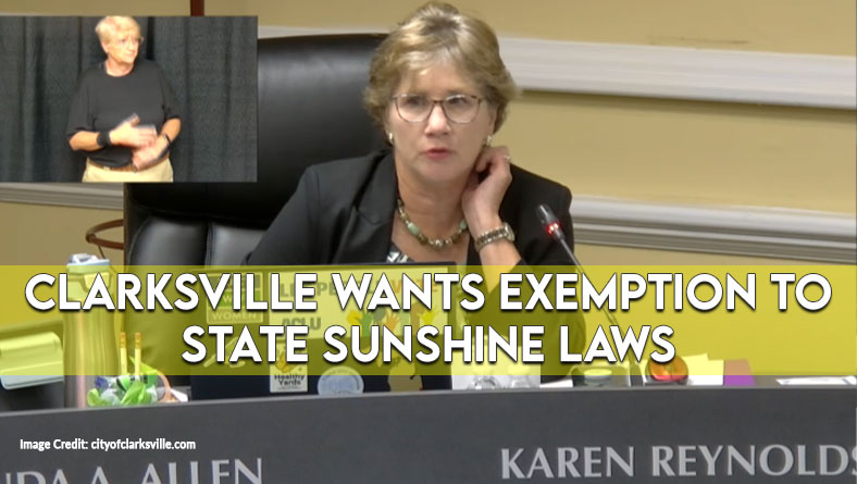 Clarksville Wants Exemption To State Sunshine Laws