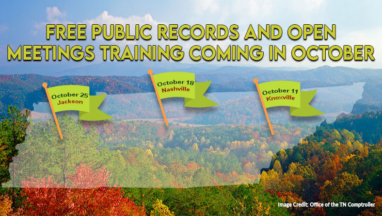 Free Public Records And Open Meetings Training Coming In October