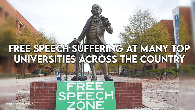 Free Speech Suffering At Many Top Universities Across The Country