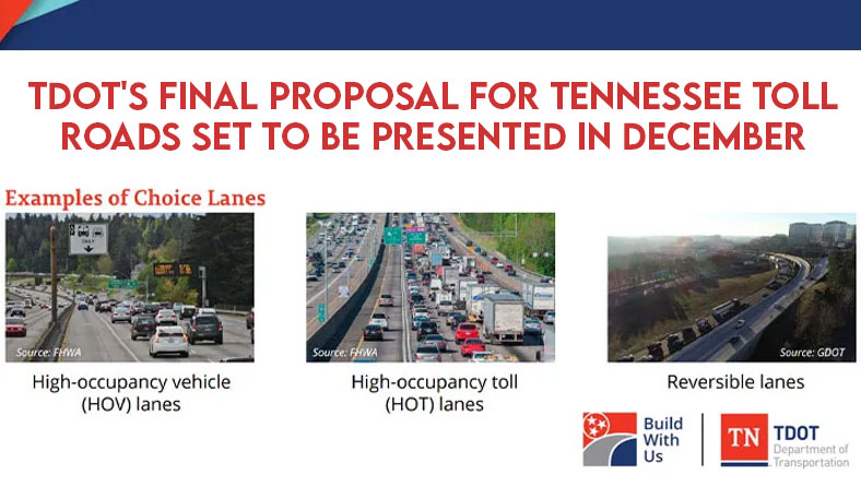 TDOT's Final Proposal For Tennessee Toll Roads Set To Be Presented In December