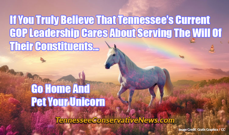 If You Truly Believe That Tennessee’s Current GOP Leadership Cares About Serving The Will Of Their Constituents... Go Home And Pet Your Unicorn - Meme