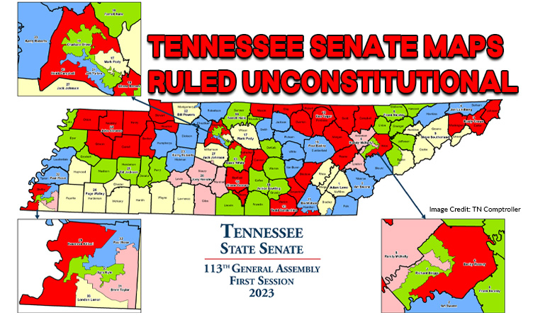 Tennessee Senate Maps Ruled Unconstitutional