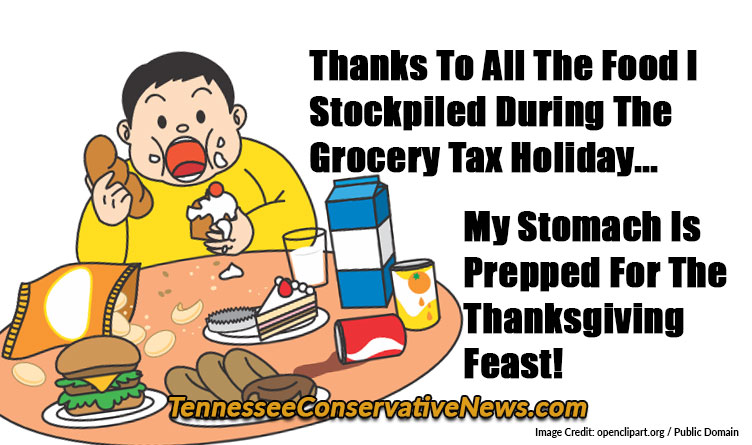 Thanks To All The Food I Stockpiled During The Grocery Tax Holiday... My Stomach Is Prepped For The Thanksgiving Feast! - Meme