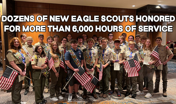 A gathering of Eagle scouts