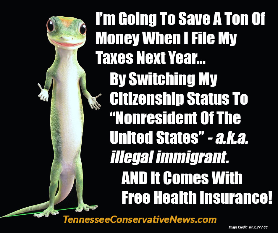 I’m Going To Save A Ton Of Money When I File My Taxes Next Year... By Switching My Citizenship Status To “Nonresident Of The United States” - a.k.a. illegal immigrant. AND It Comes With Free Health Insurance!  - Meme