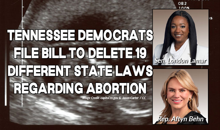 Tennessee Democrats File Bill to Delete 19 Different State Laws Regarding Abortion