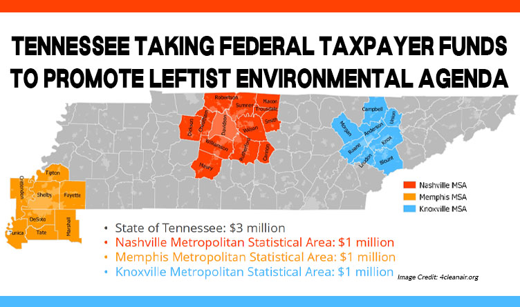 Tennessee Taking Federal Taxpayer Funds To Promote Leftist Environmental Agenda